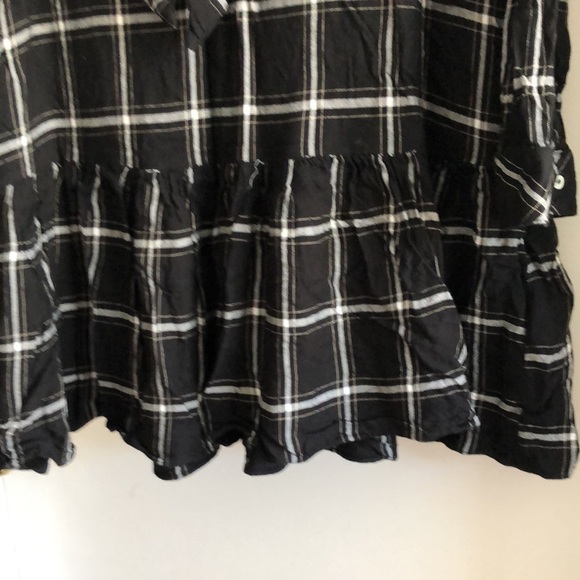 Zara windowpane gingham long sleeve dress - Picture 3 of 5